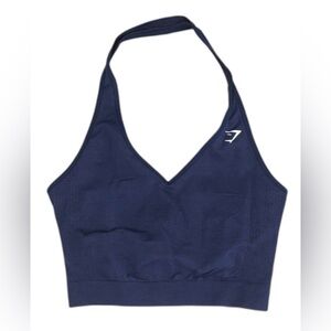 Women's Gymshark Navy Halter Bralette